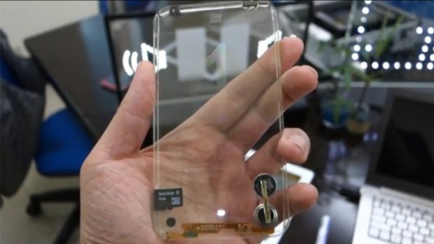 The transparent smartphone.