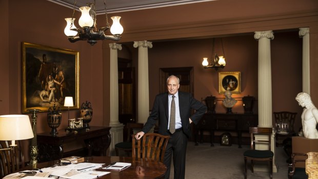 Former Prime Minister Paul Keating in his offices in Potts Point. 