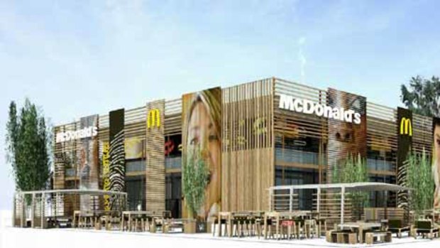 A whopper ... an artist's impression of the new restaurant for the London Olympics.
