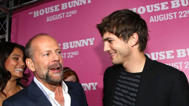 Bruce Willis and Ashton Kutcher ... was it Ashton's height which attracted Demi?