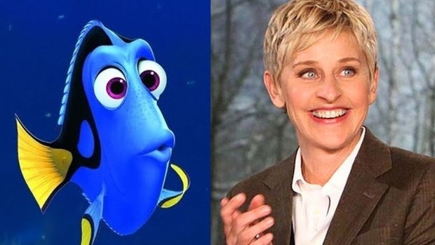 Ellen Degeneres as Dory in <i>Finding Nemo</i>.