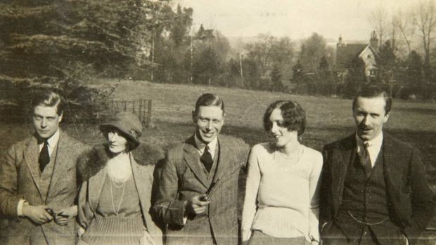 Derring do's: Sheila Chisholm  with (from left) Prince Edward, Freda Dudley Ward and Prince Albert.