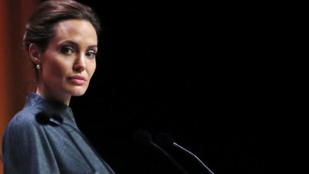Transformer: Angelina Jolie, Special Envoy of the United Nations High Commissioner for Refugees, attends the 'End Sexual Violence in Conflict' summit on June 13.