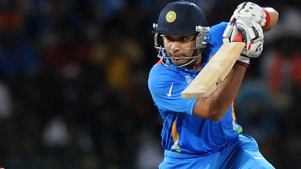 Double ton: Rohit Sharma of India became the third batsmen to score a double-century in a one-day international.