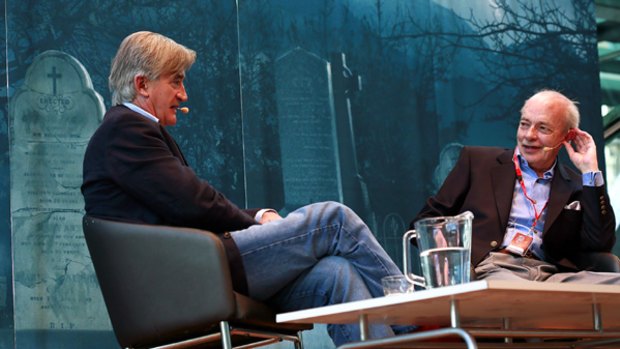 Antony Beevor and Les Carlyon at the Melbourne Writers Festival.