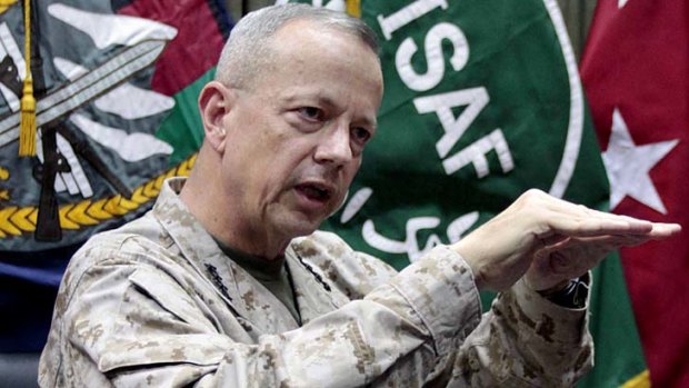 Implicated in scandal ... General John Allen sent 20,000 to 30,000 pages of emails to Ms Kelley.