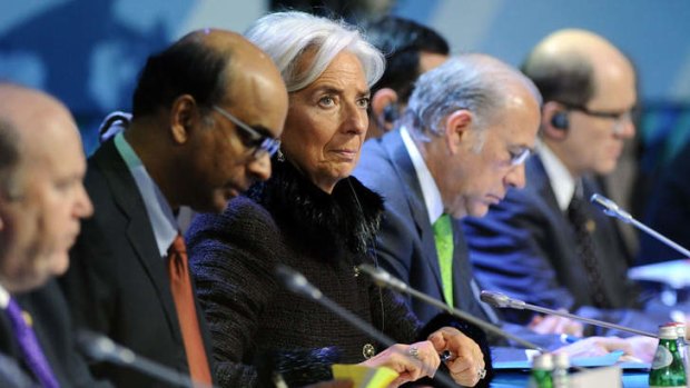 Currency call: IMF head Christine Lagarde at the G20 meeting.