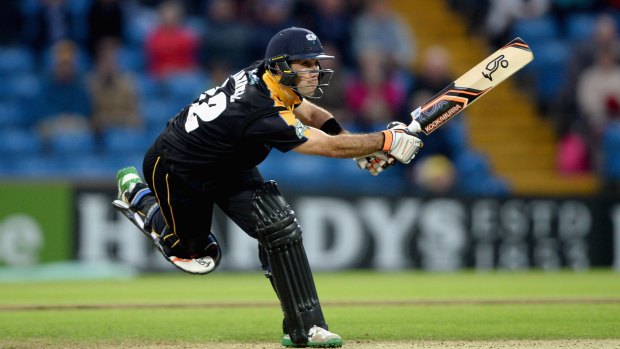 LEEDS, ENGLAND - JUNE 19:  Glenn Maxwell of Yorkshire bats during the NatWest T20 Blast match between Yorkshire and Nottinghamshire at Headingley on June 19, 2015 in Leeds, England.  (Photo by Gareth Copley/Getty Images) Glenn Maxwell