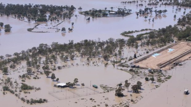 Repeat of last year... Moree suffered bad flooding in 2011, when this photograph was taken.
