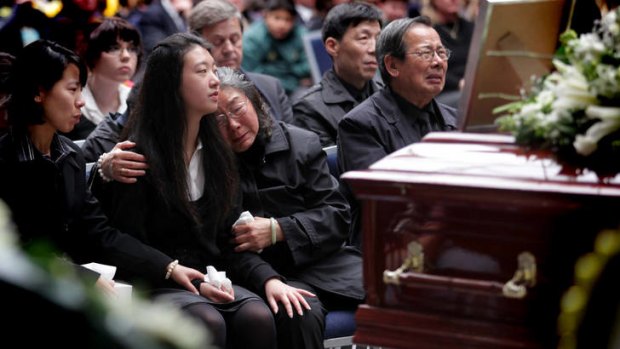 The Lin family funeral.