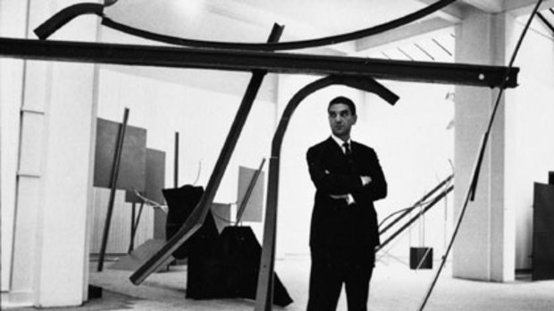 Then ... Anthony Caro at the Whitechapel Gallery, London, where he had an exhibition in 1963.