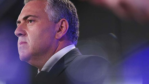 Treasurer Joe Hockey's first budget showed Australia would accumulate $60 billion in deficits over the next four years.