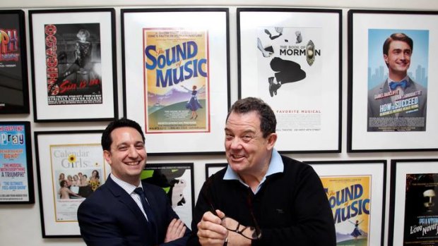First Priscilla and now Annie: Theatre investor Jonathan Feder (left) and producer John Frost.