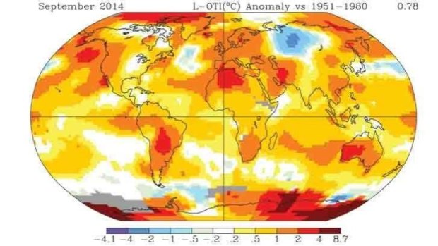 Record hot September - the latest in a series of very warm months.