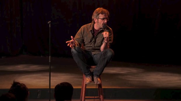 Neurotic and honest and funny .. American comedian Marc Maron in action.
