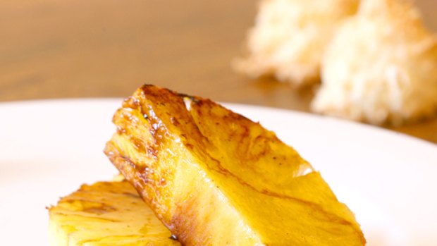 Sweet and healthy treat ... grilled pineapple.