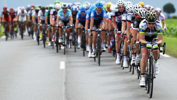 Opportunity lost: Australia's Stuart O'Grady leading the peleton at this year's Tour de France.