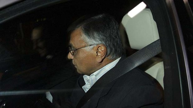 Jayant Patel, aka Dr Death drives away from prison.
