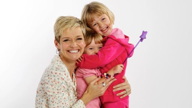 Jessica Rowe, pictured with her girls, remembers "hot, endless days at the beach, mangoes, fruit cake, banana Paddle Pops..."