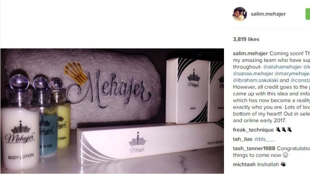 Salim Mehajer is set to launch a toiletries line.