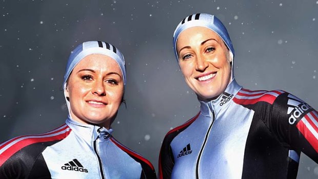 Pinching themselves: Astrid Radjenovic and Jana Pittman will compete in Sochi representing Australia in the women's bobsleigh.