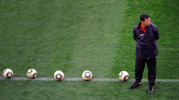 Bizarre answers ... North Korea coach Kim Jong-hun