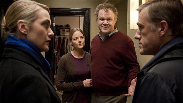 Playing the blame game: Kate Winslet, Jodie Foster, John C Reilly and Christoph Waltz in <i>Carnage</i>.