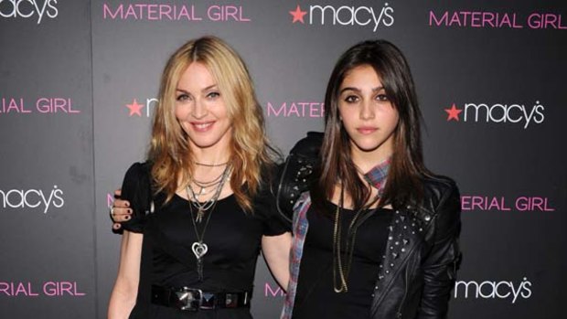 Material  mum . . . Madonna with daughter Lourdes.