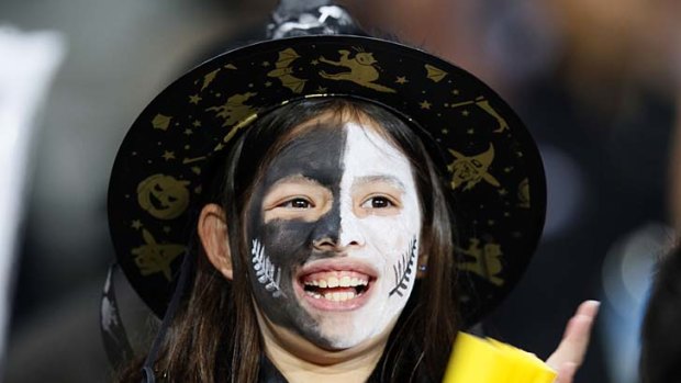 This fan showed her true colours as the All Blacks beat Australia.