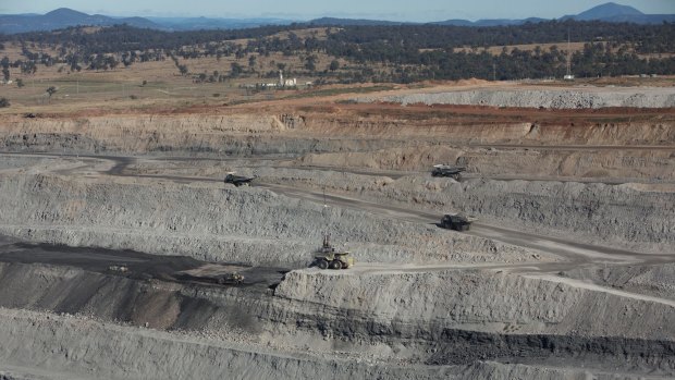 A Rio Tinto coal mine in the Hunter Valley.