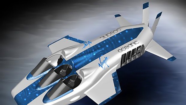 The Virgin Necker Nymph ... an underwater 'plane' that will take tourists to the bottom of the ocean.