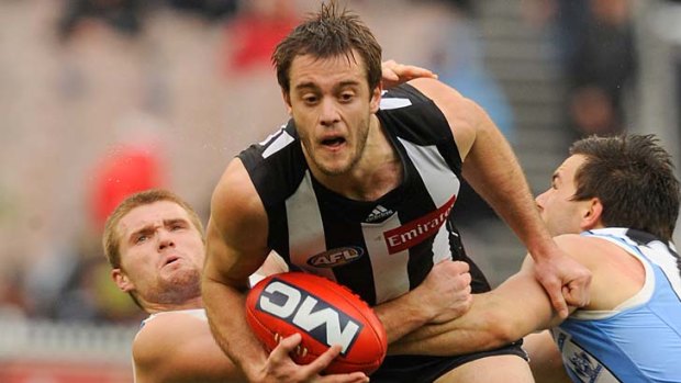 Alan Toovey: a crucial cog in the Collingwood backline.