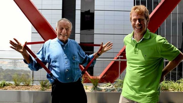 Architect Richard Rogers, left, with partner Ivan Harbour from Rogers Stirk Harbour + Partners.