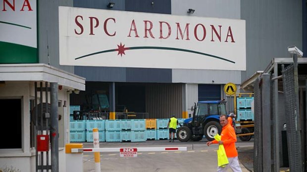 SPC Ardmona was bailed out by the Victorian government earlier this year.