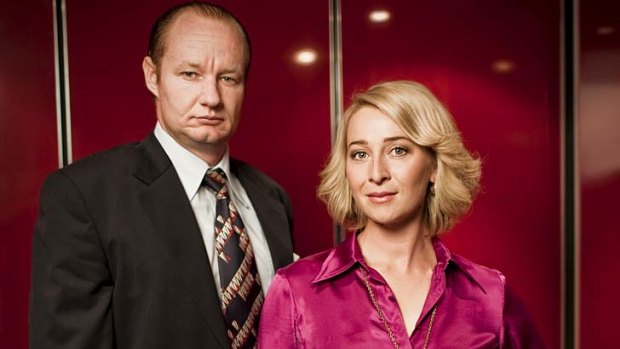 Made for TV ...  Rob Carlton and Asher Keddie in Paper Giants.