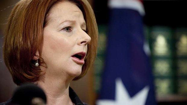 Childless ... Prime Minister Julia Gillard.