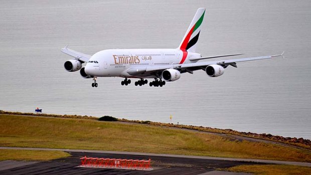 Debris from an Emirates A380 fell on to a Sydney home after an engine failure last year.