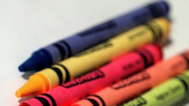 Ban lifted ... crayons and colour pencils.