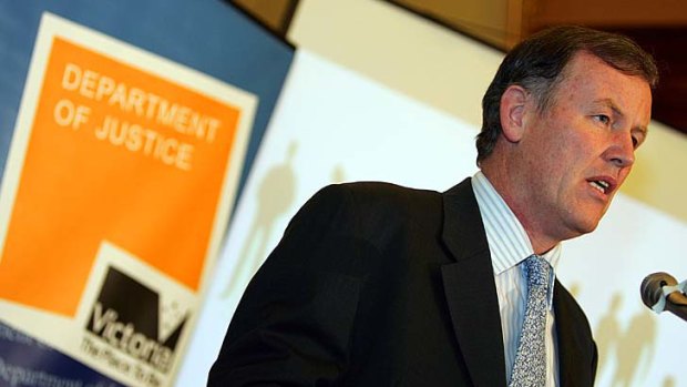 Former Victorian attorney-general Rob Hulls announces the state's charter of human rights.