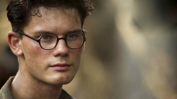 Jeremy Irvine as the young Eric Lomax in <i>The Railway Man</i>.