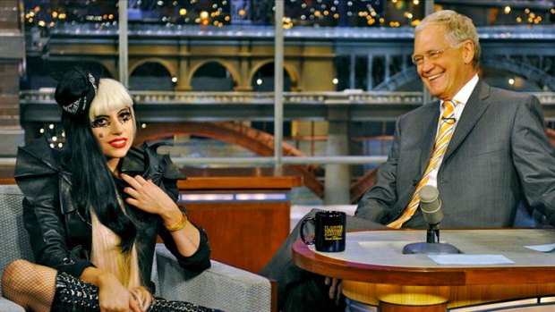 Lady Gaga has Letterman in stitches.