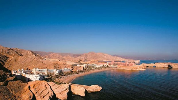 Average hotel rates in Muscat, Oman are the highest in the world, according to Hotels.com. Pictured: Shangri-La's Barr Al Jissah Resort and Spa.