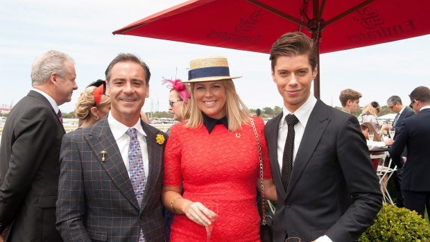 Andrew O'Keefe, Samantha Armytage and Sunrise executive producer Michael Pell.