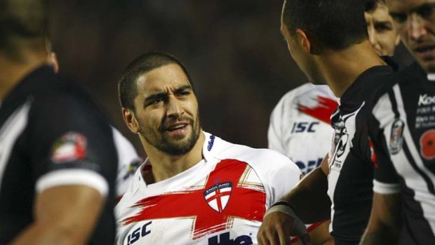 English Kiwi &#8230; Rangi Chase fires up at Benji Marshall.