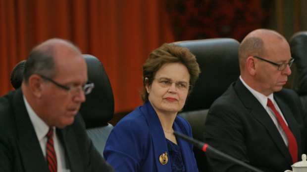Appointed: The Department of Foreign Affairs and Trade's new secretary, Frances Adamson in 2014.