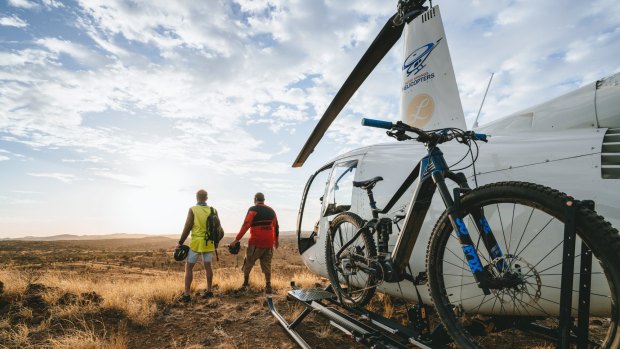 Heli biking is the thrill-seekers way to see the Alice Springs region.