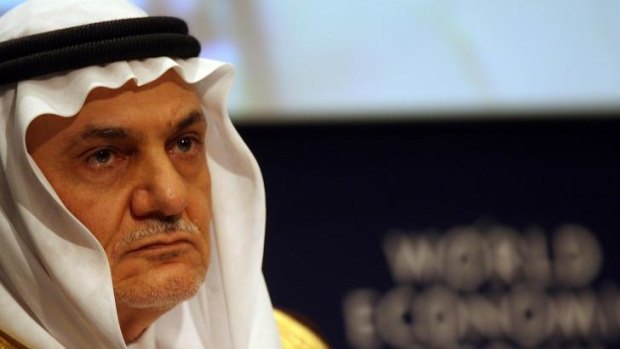 "An issue of confidence": Saudi Prince Turki al-Faisal.
