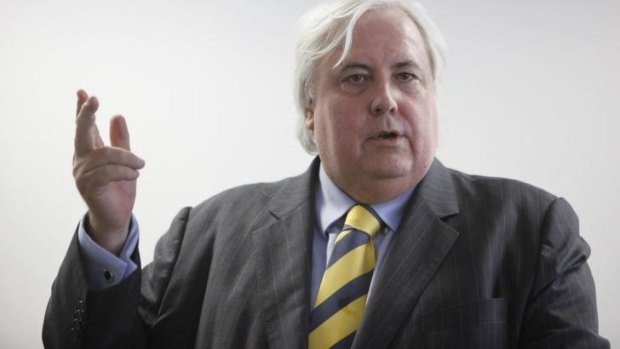 Clive Palmer is ramping up the dispute with the Newman government.