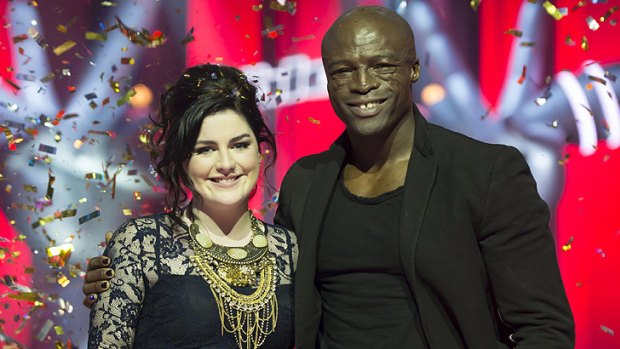 'He's helped me through thick and thin,' Eden says of Seal, her coach on <i>The Voice</i>.