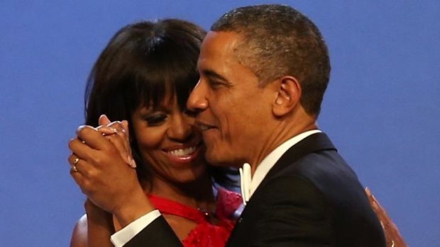 Love story: Michelle and Barack Obama's romance is to get a retelling on the big screen. 